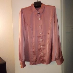 NWOT Dennis Basso Autumn Rose Blouse - Size 16